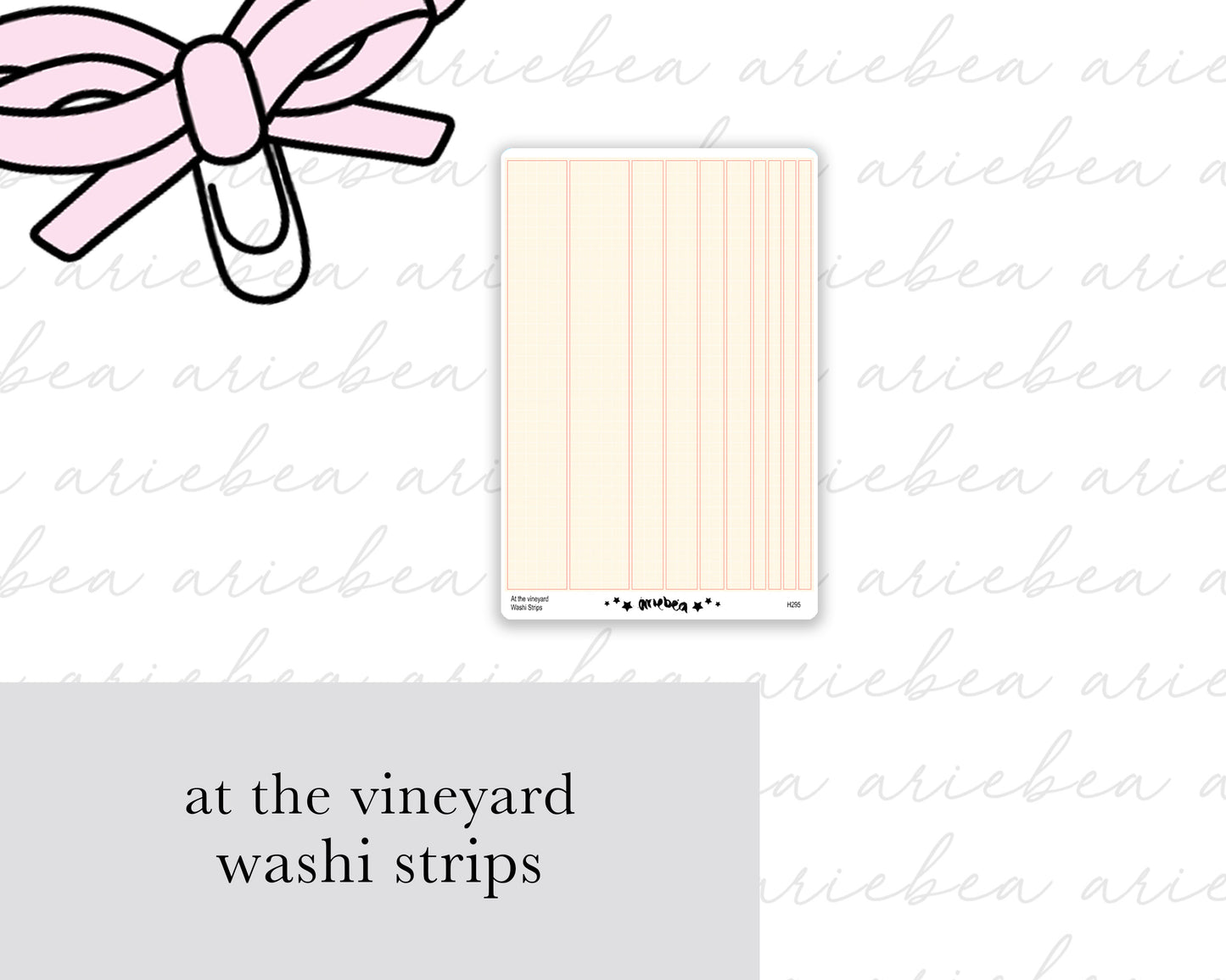 At the Vineyard Washi Strips