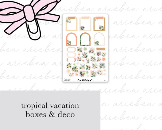 Tropical Vacation Boxes & Deco