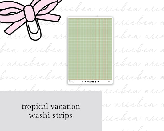 Tropical Vacation Washi Strips