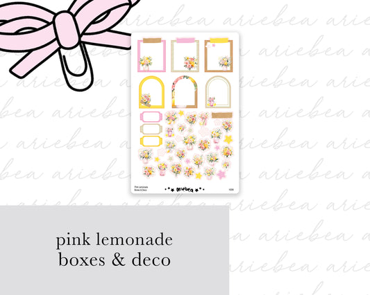 Pink Lemonade Boxes & Deco