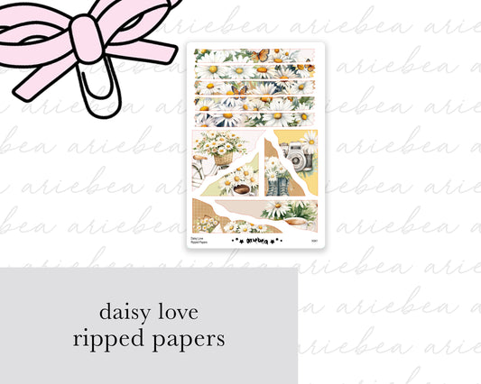 Daisy Love Ripped Papers