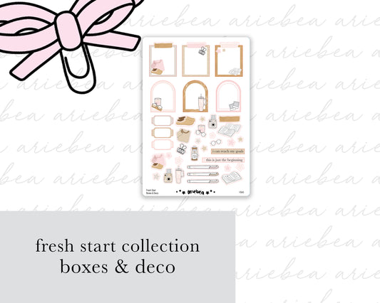 Fresh Start Collection Boxes & Deco