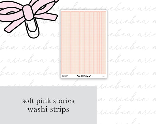 Soft Pink Stories Washi Strips