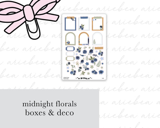 Midnight Florals Boxes & Deco