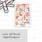 Rustic Fall Florals Full Mini Kit (4 pages)
