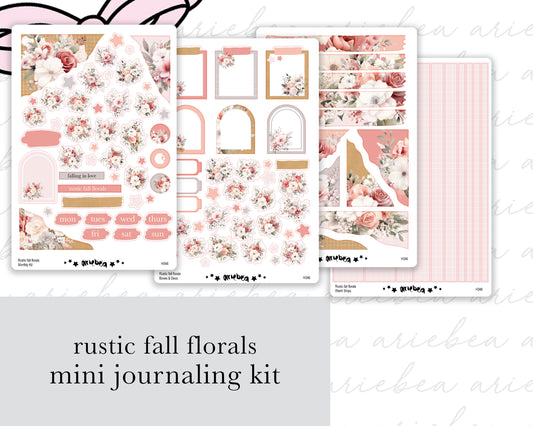 Rustic Fall Florals Full Mini Kit (4 pages)