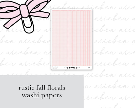 Rustic Fall Florals Washi Strips