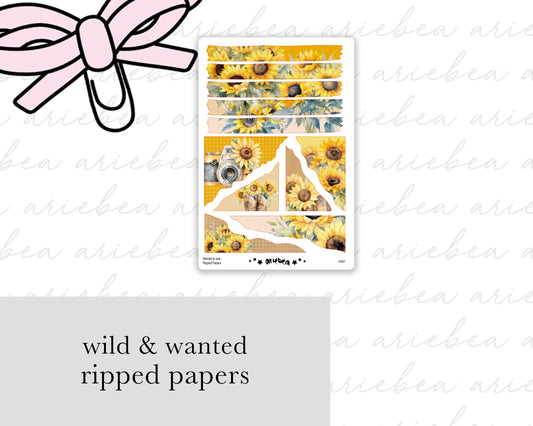 Wanted & Wild Ripped Papers