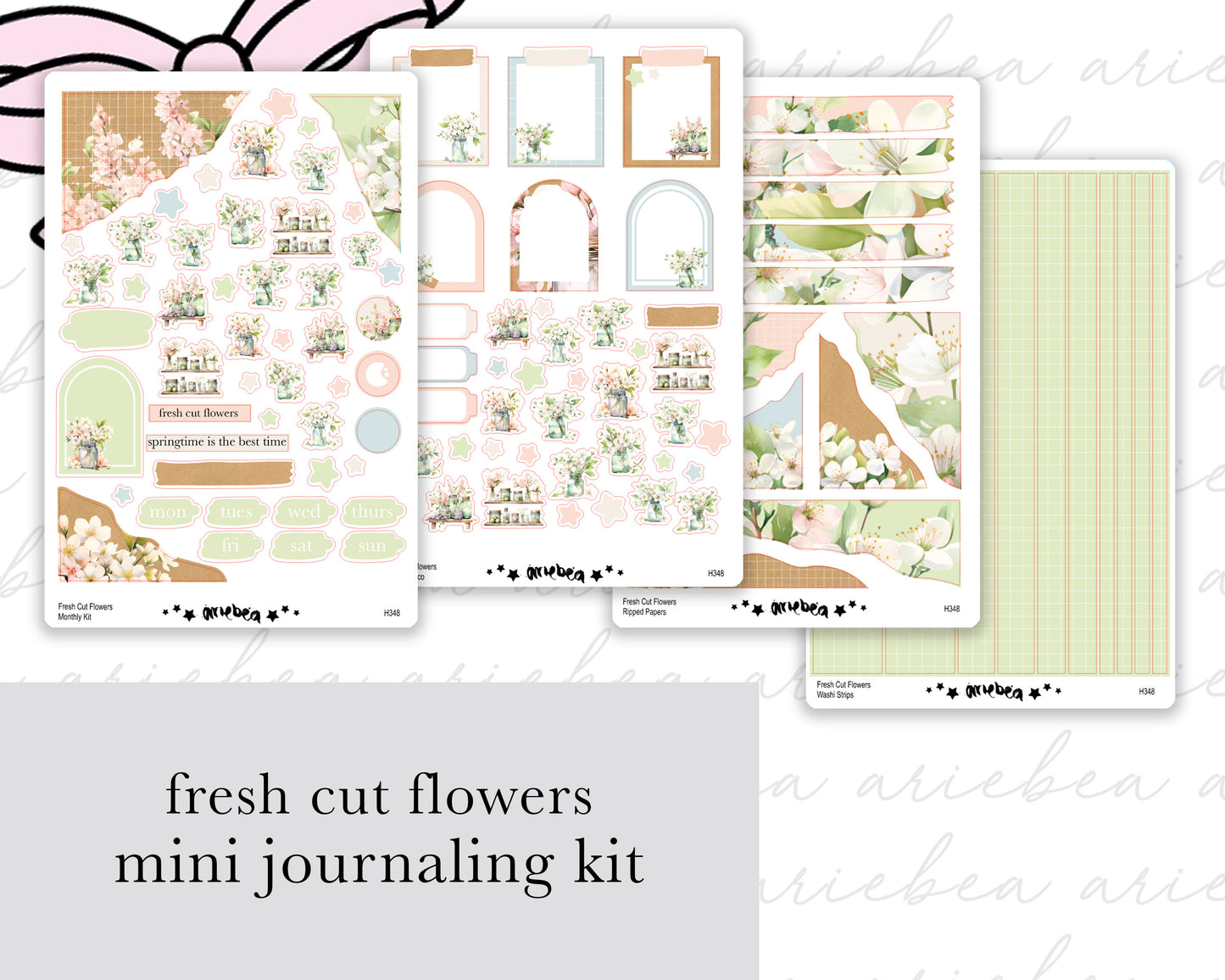 Fresh Cut Flowers Full Mini Kit (4 pages)