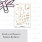 Fresh Cut Flowers Full Mini Kit (4 pages)