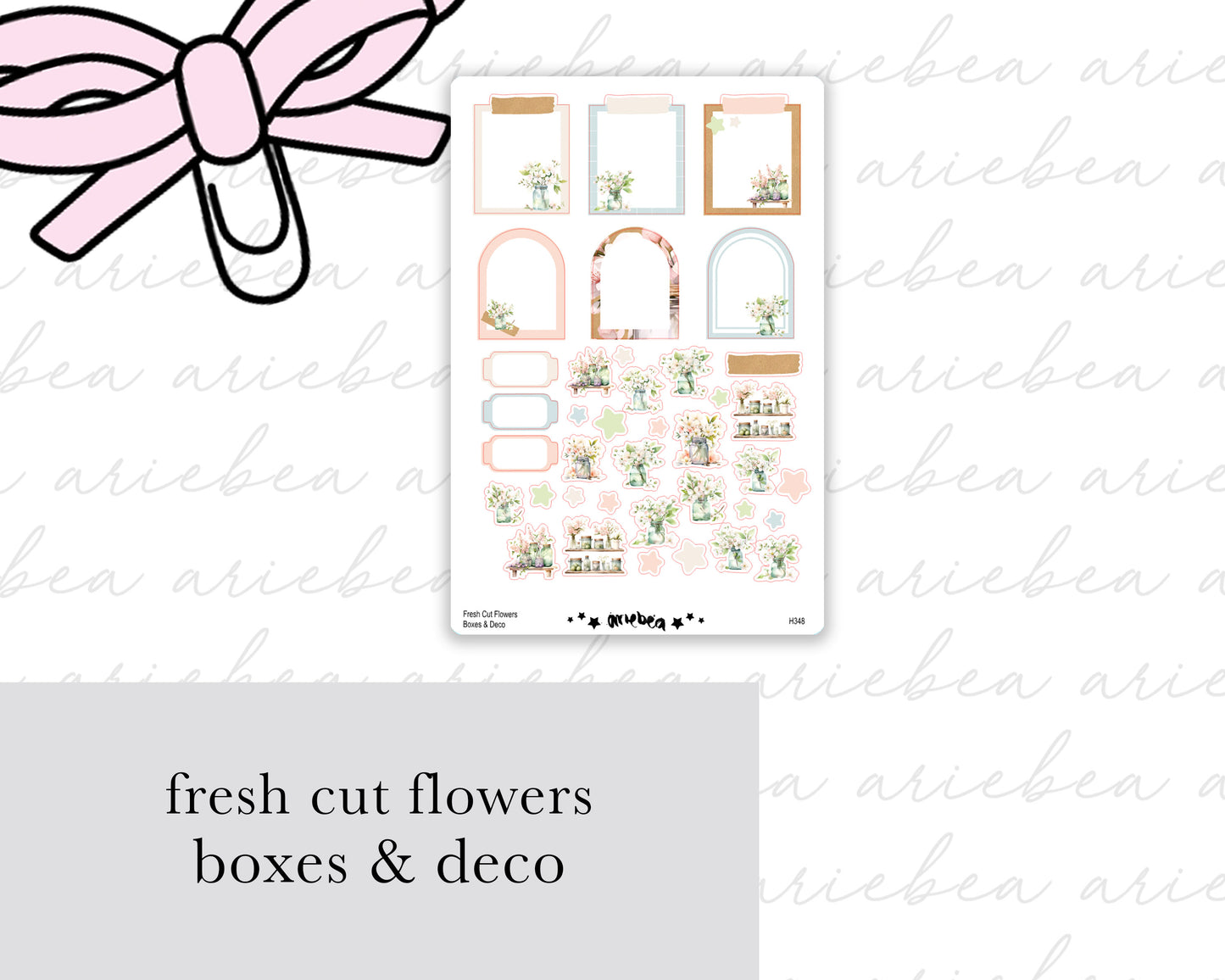 Fresh Cut Flowers Full Mini Kit (4 pages)