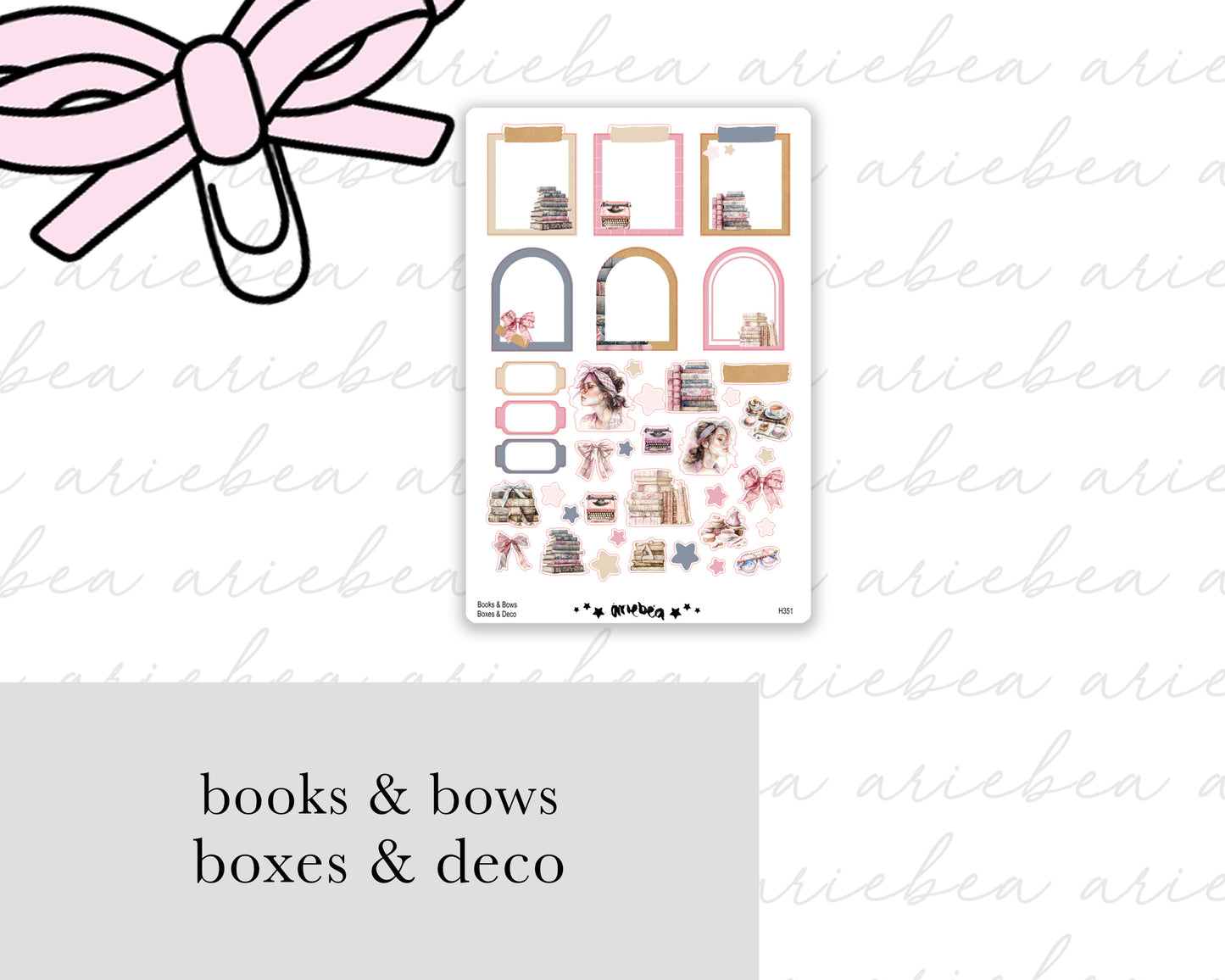 Books & Bows Full Mini Kit (4 pages)