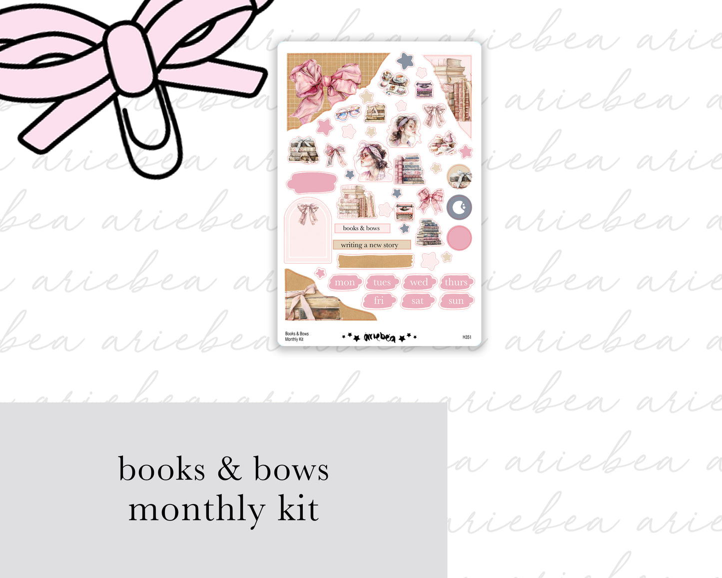 Books & Bows Full Mini Kit (4 pages)