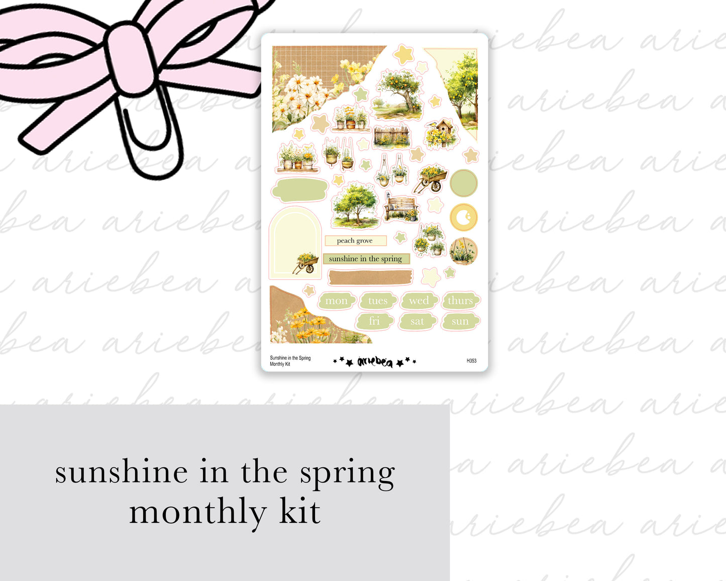 Sunshine in the Spring of books Monthly Kit