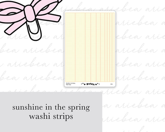 Sunshine in the Spring Washi Strips