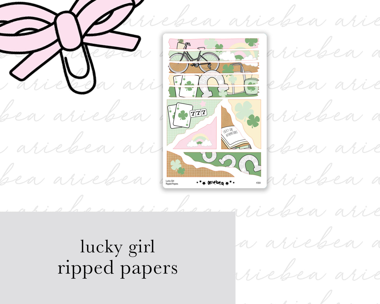 Lucky Girl Collection Ripped Paper