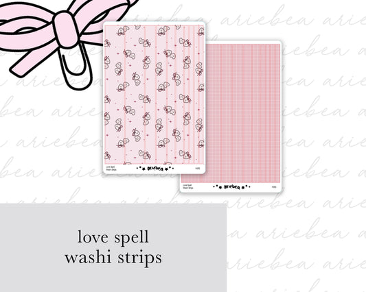 Love Spell Collection Washi Strips