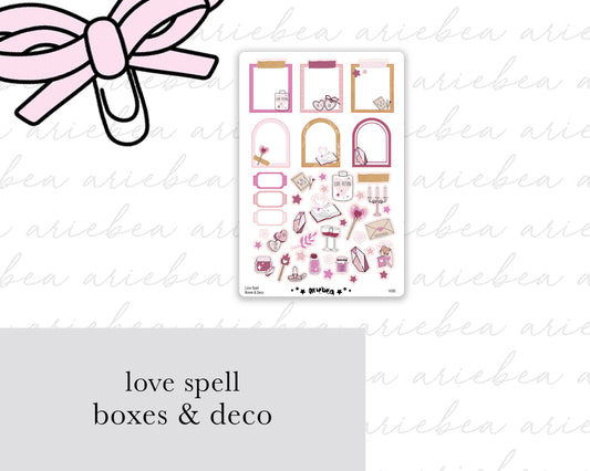 Love Spell Collection Boxes & Deco