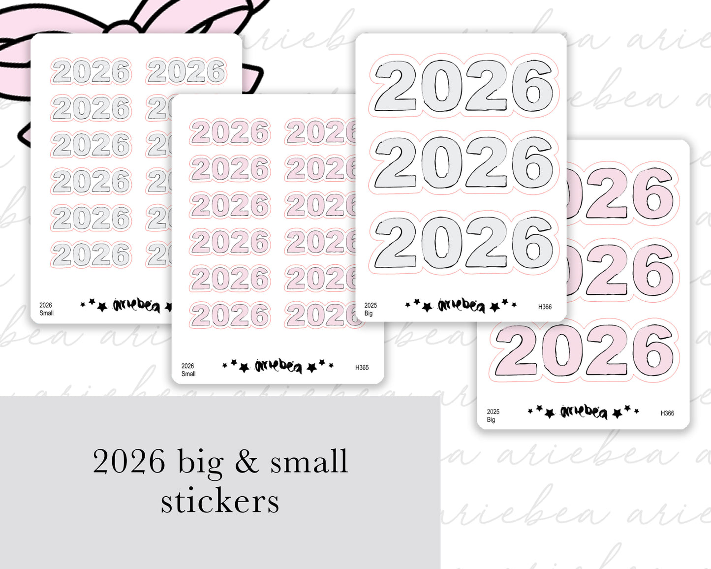 2026 Script Planner Stickers