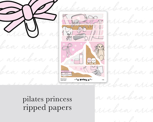 Pilates Princess Collection Ripped Paper