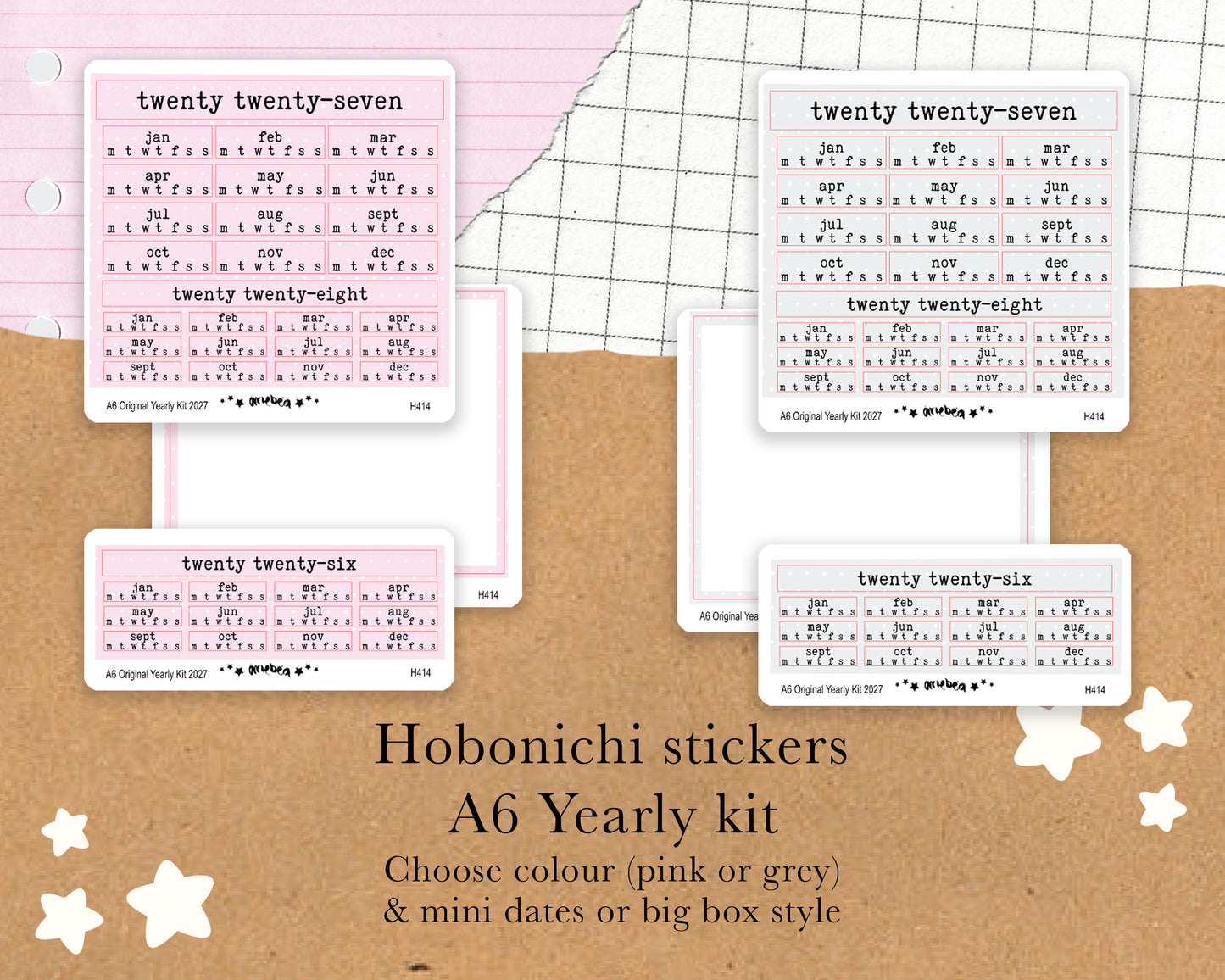 Yearly Kit | Hobonichi A6 | 2027