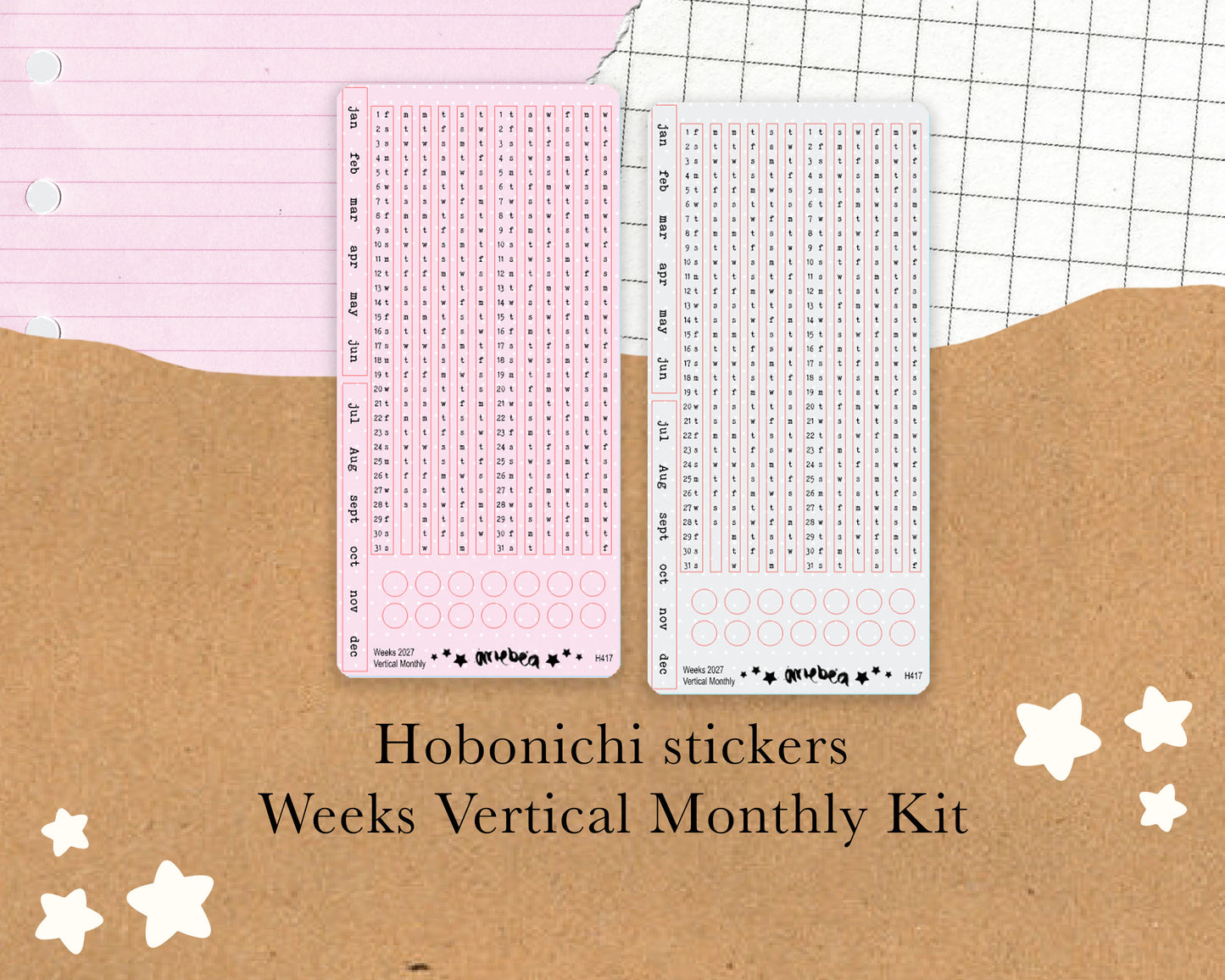 Vertical Perpetual Monthly | Hobonichi Weeks | 2027