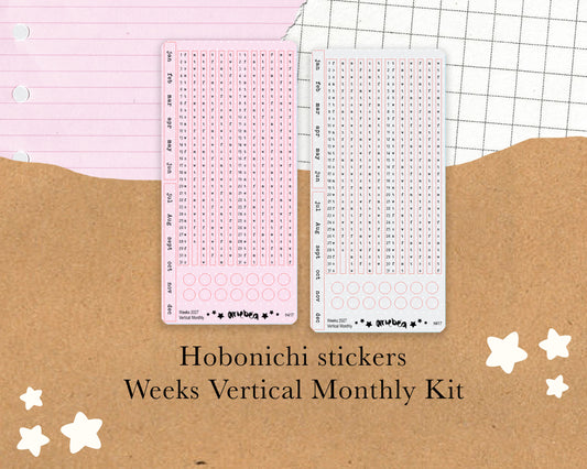 Vertical Perpetual Monthly | Hobonichi Weeks | 2027