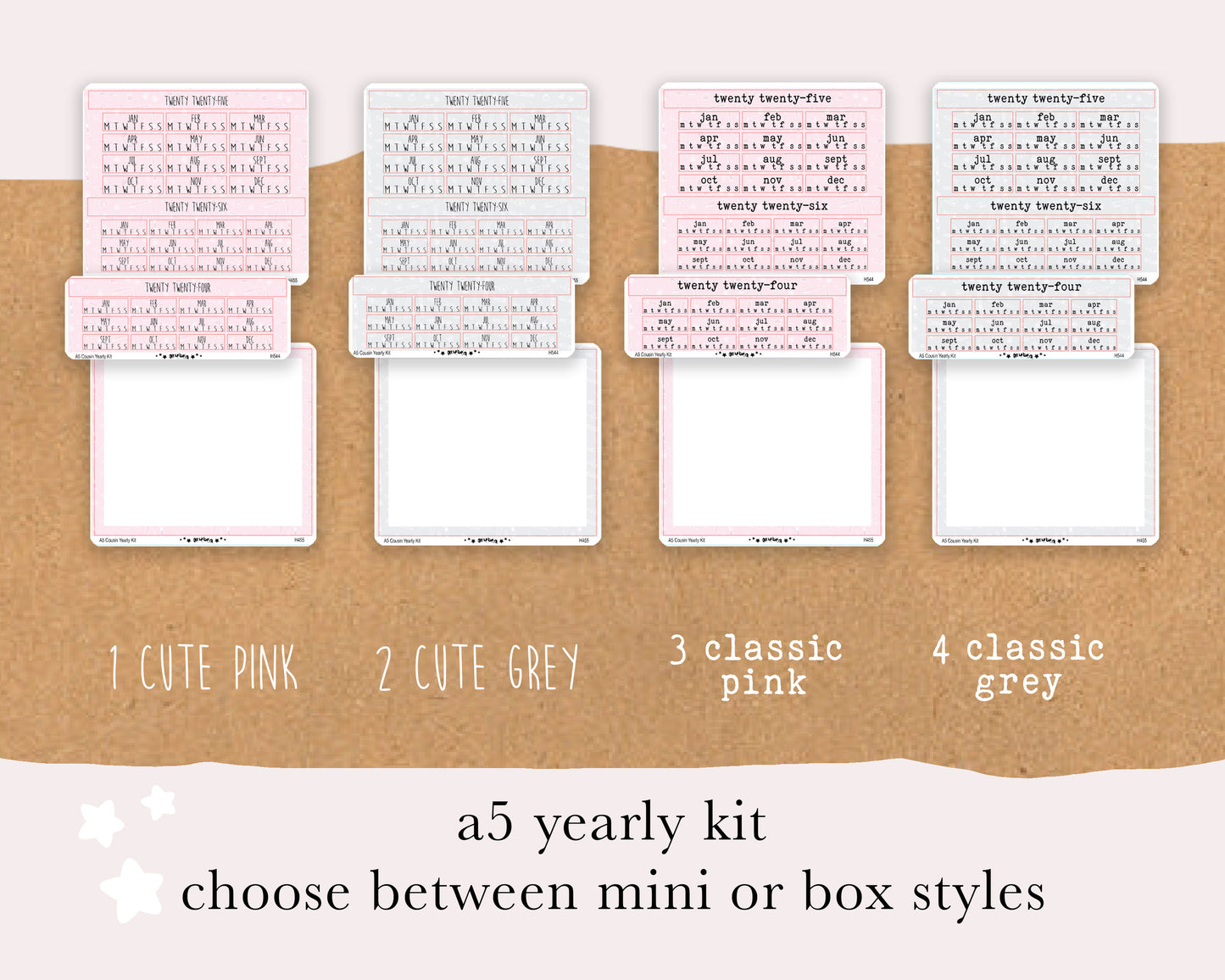 Yearly Kit | Hobonichi Cousin A5 | 2025