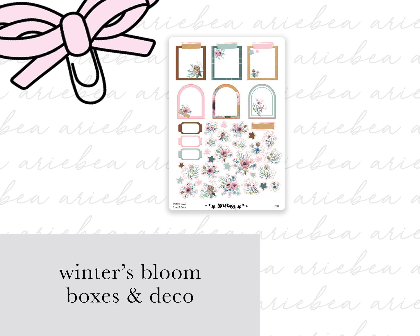Winters Bloom Boxes & Deco