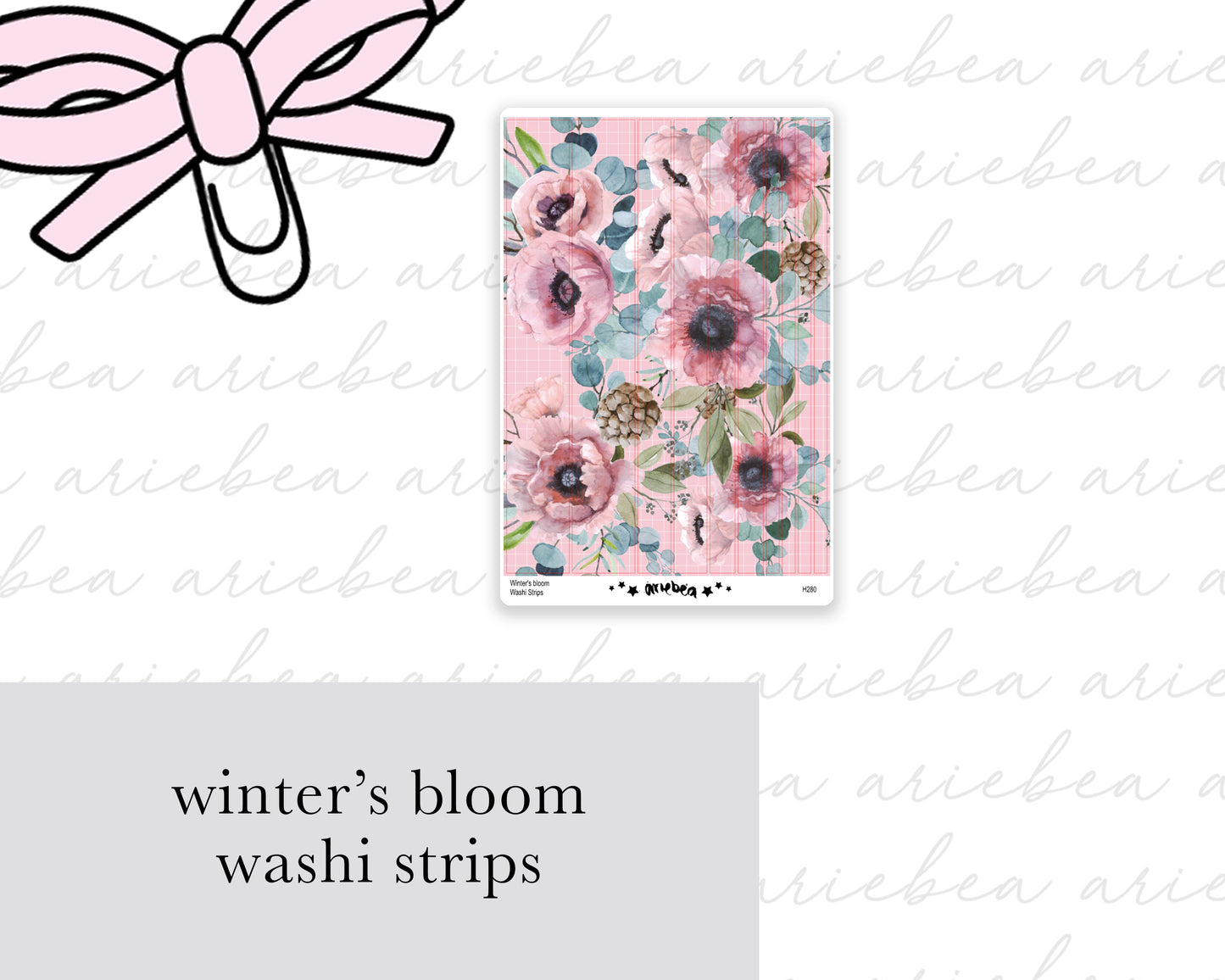 Winters Bloom Washi Strips