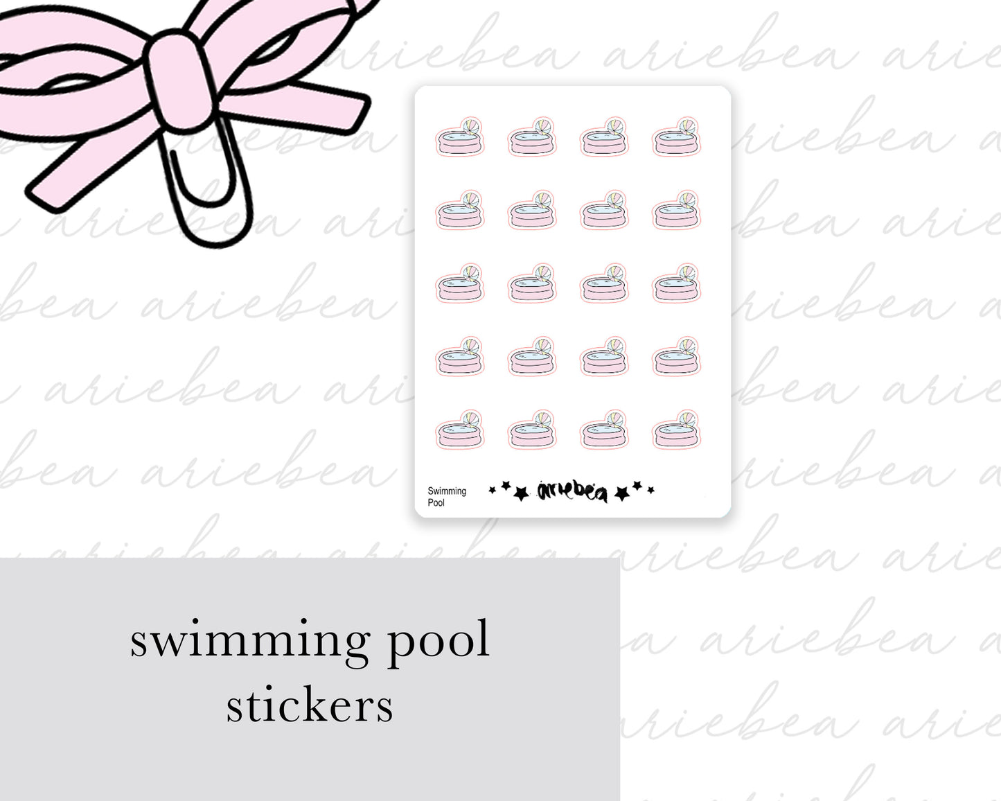 Swimming Pool Planner Stickers