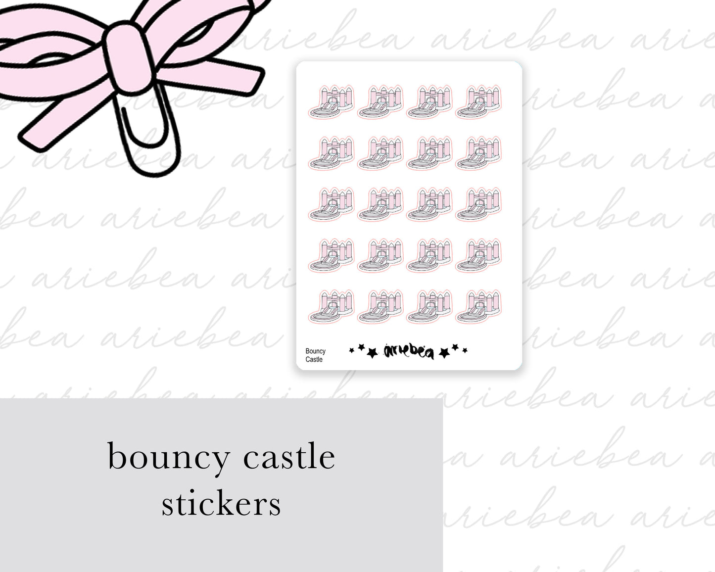 Bouncy House Bouncy Castle Planner Stickers
