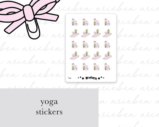 Yoga Workout Planner Stickers