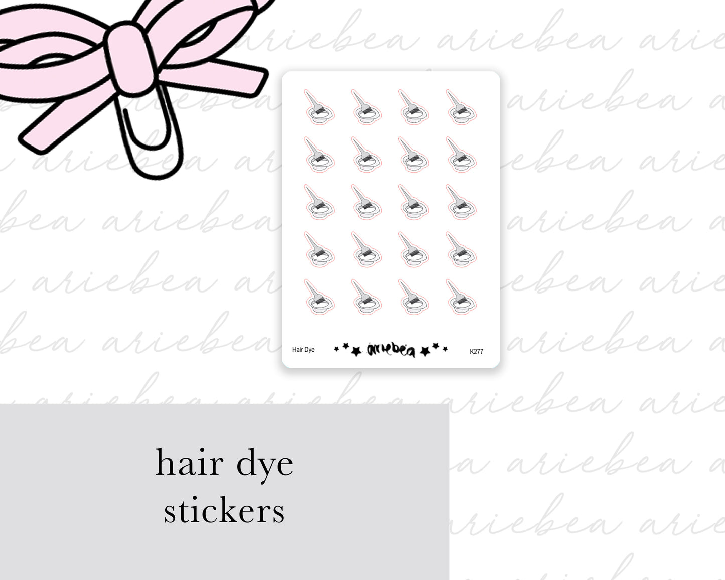 Hair Dye Hairdresser Planner Stickers