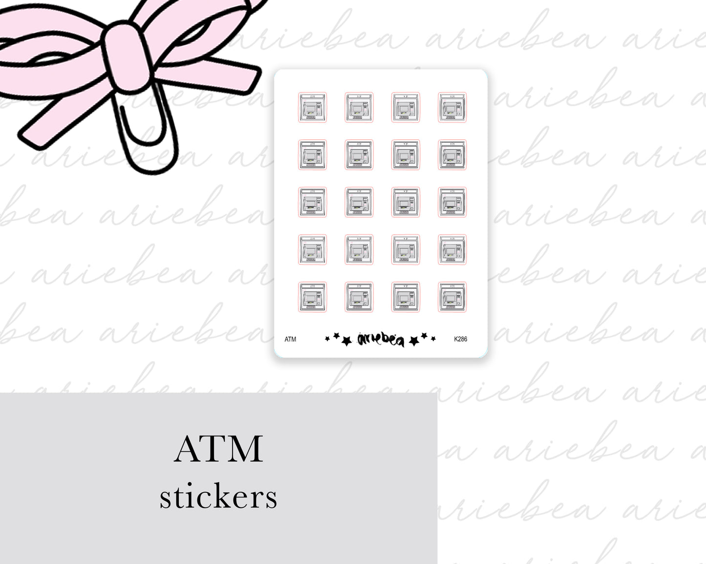 ATM Finance Planner Stickers