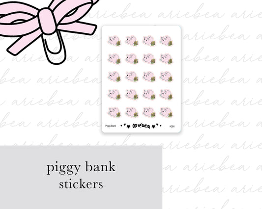 Piggy Bank Planner Stickers