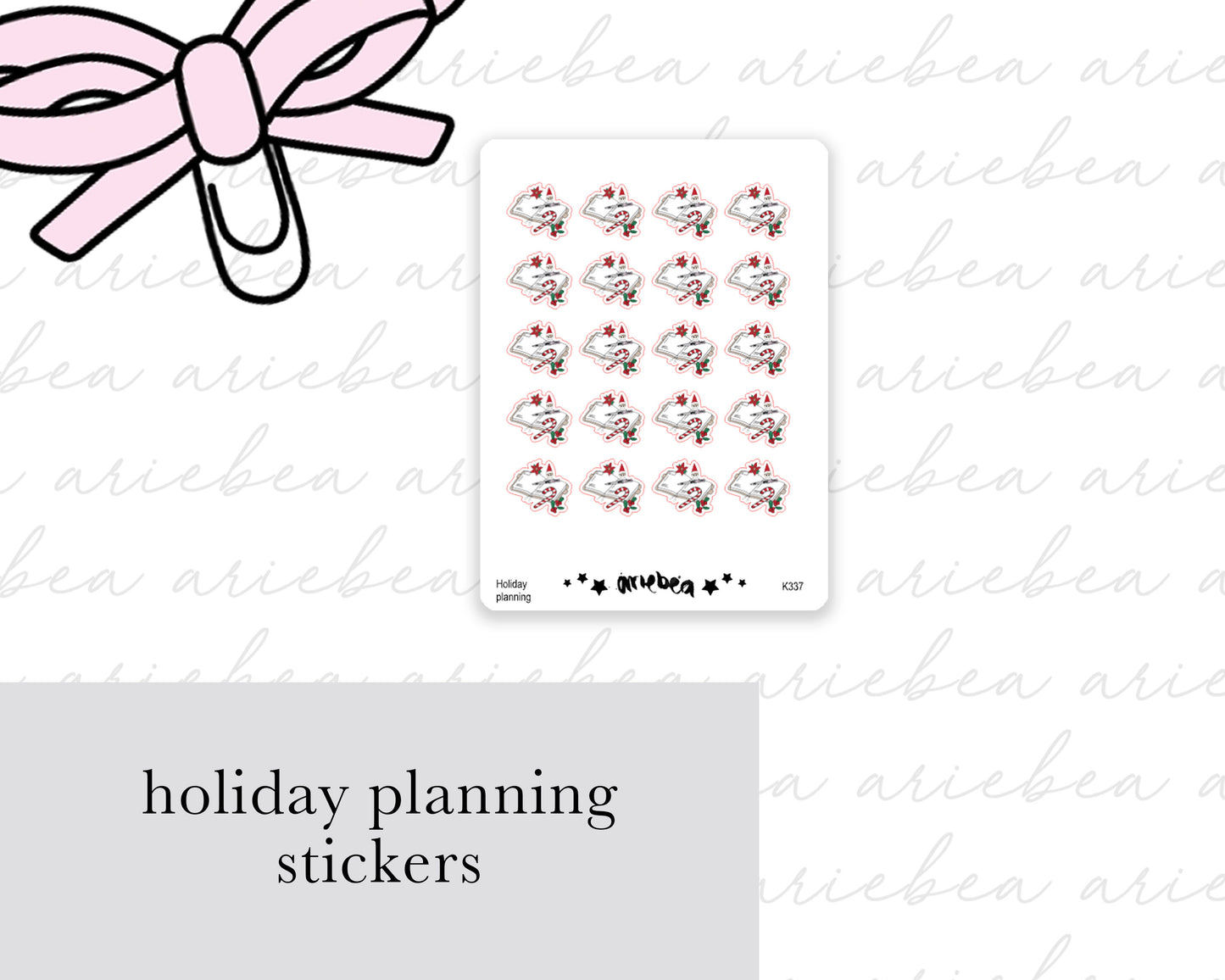 Holiday Planning Planner Stickers