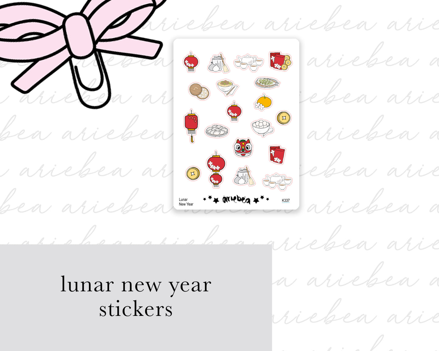 Lunar New Year Planner Stickers