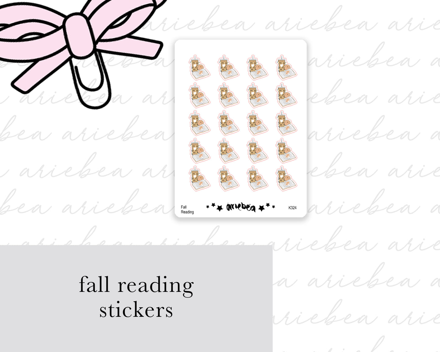 Fall Reading Planner Stickers