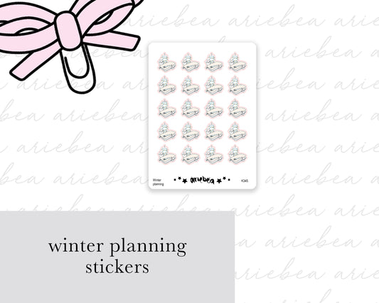 Winter Planning Planner Stickers