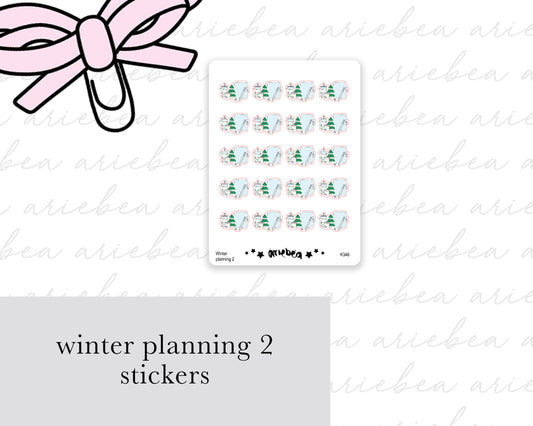 Winter Planning 2 Planner Stickers