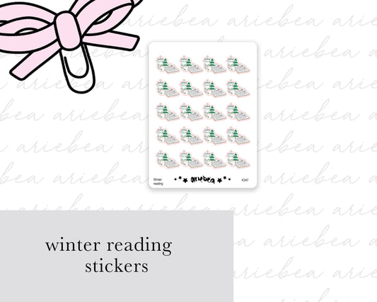 Winter Reading Planner Stickers