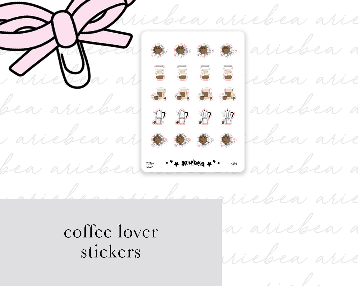 Coffee Lover Planner Stickers