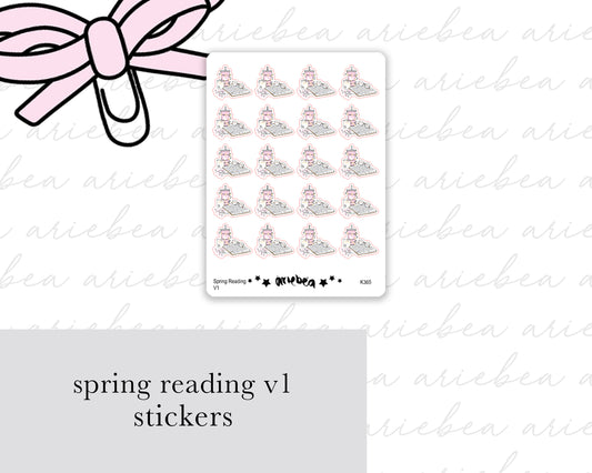 Spring Reading Version 1 Planner Stickers