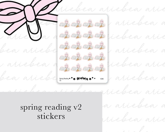 Spring Reading Version 2 Planner Stickers