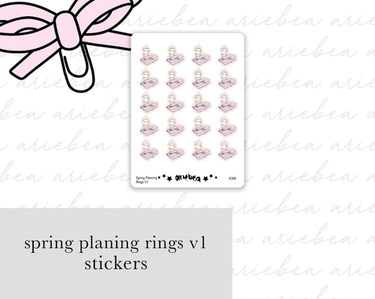 Spring Planning Rings Version 1 Planner Stickers