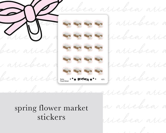 Spring Flower Market Planner Stickers