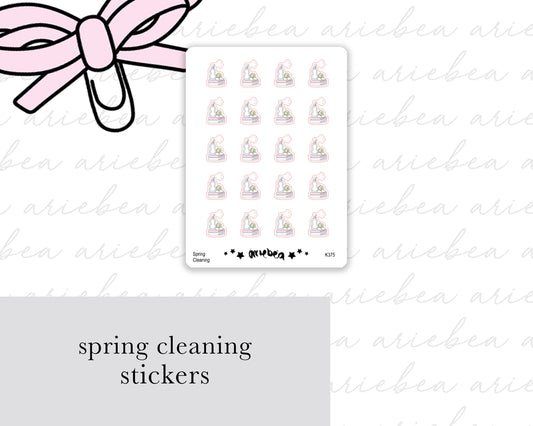 Spring Cleaning Planner Stickers