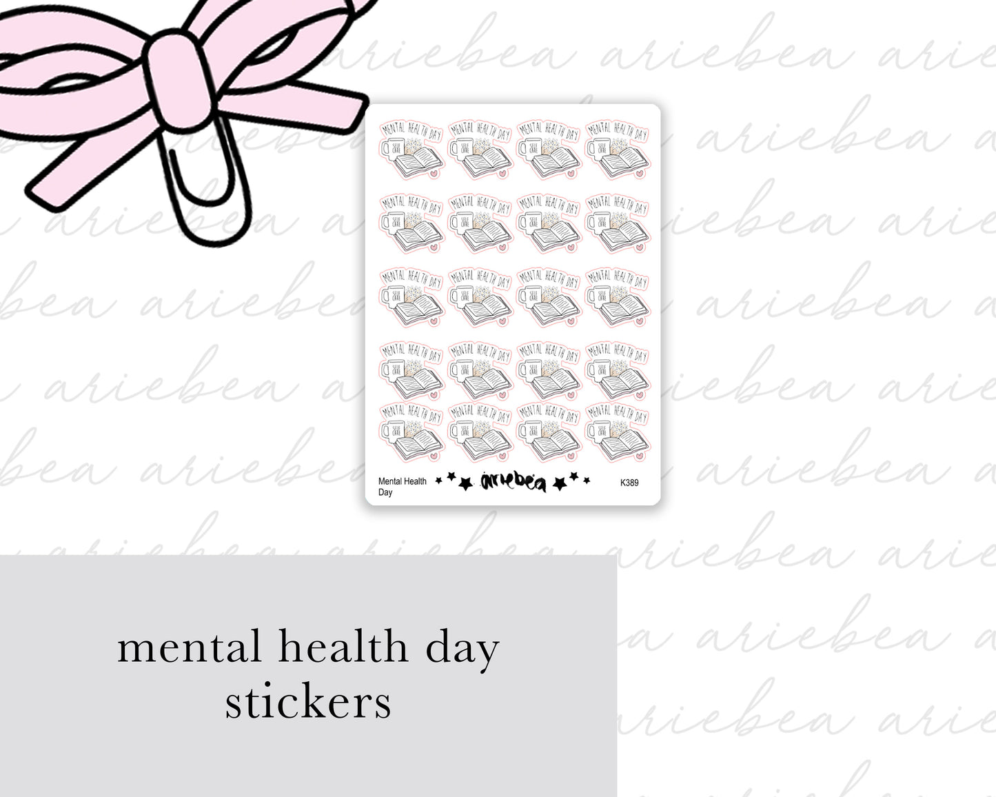 Mental Health Day Planner Stickers