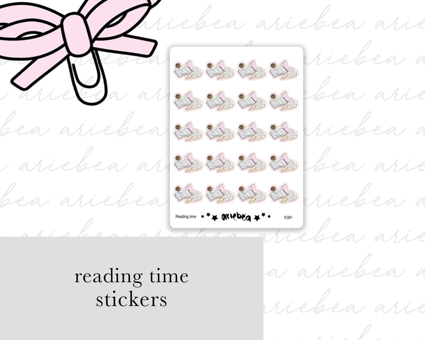 Reading time Planner Stickers